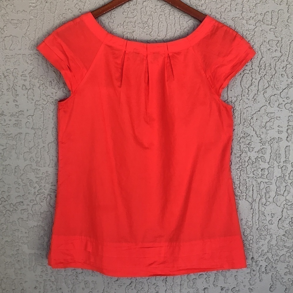 Merona Gator Country Embroidered Orange UF Short Sleeve Top Size M - Picture 6 of 13